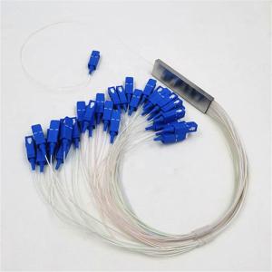 China Communication equipment1x32 1x2 1x8 1x16 1X4 UPC PLC splitter wavelength 1260 - 1650nm Bare Fiber type PLC optic splitter factory
