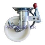 PA Nylon Scaffold Castor Wheels 8 Inch Middle East Style Top Plate Castors