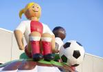 Fun Soccer Backyard Inflatable Jumper Bouncer Air Bouncer Inflatable Trampoline
