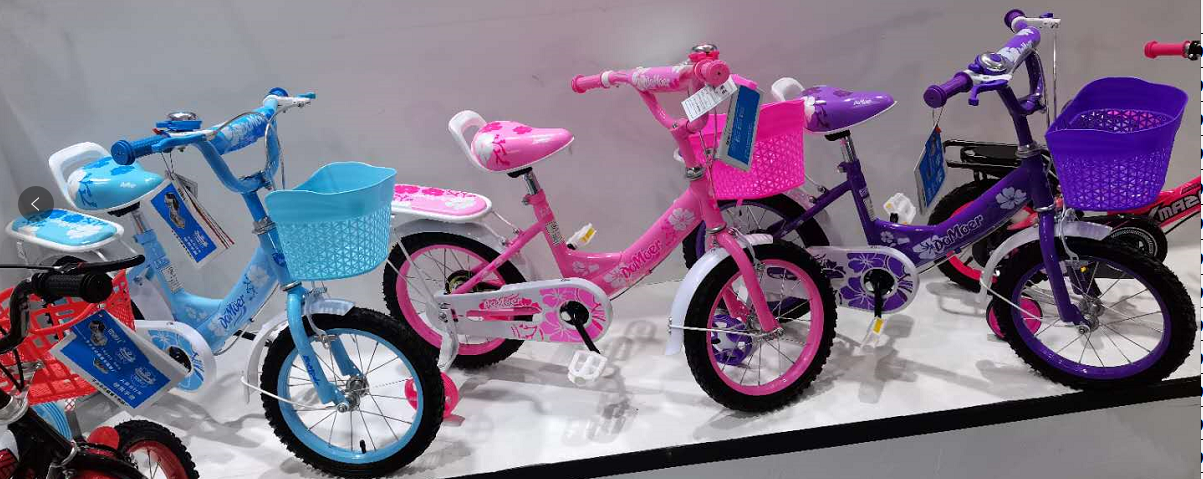Bicycle size 12" Purple Carbon Steel Frame Two-Wheeled Bike with Sponge Seat 2023