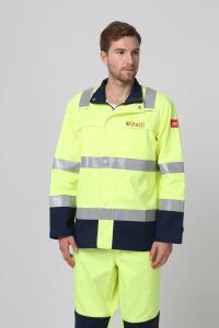 China Mine Anti Static Workwear 330gsm Fire Retardant Safety Clothing factory