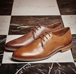 Goodyear Custom Handmade Oxford Mens Leather Dress Shoes With Four Color
