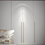Free Design Modern Kitchen Cabinet With Glass Door Natural Oak Wood Matt Lacquer