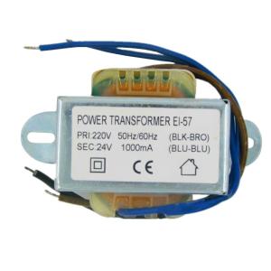China 24VA EI Power Single Phase Transformer 230V 24V 1000mA/1A Copper factory