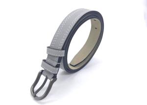 China Pin Buckle 2.3cm Ladies Soft Faux Leather Belt factory