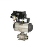 Stainless Steel Fixed Pneumatic Ball Valve DN15 - DN50 Thread Connection