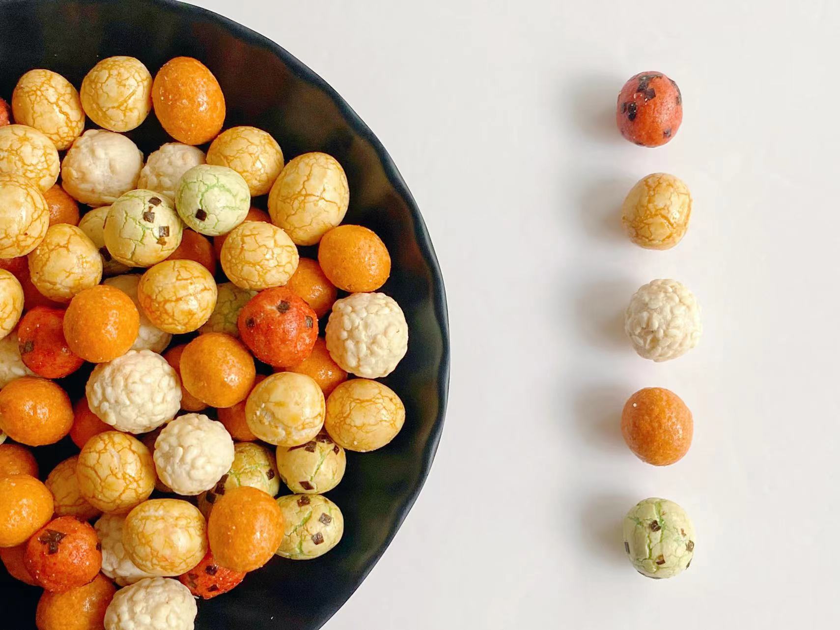 Japanese Style Roasted Colorful Peanut Snacks Sesame Seaweed Mixed Coated Peanuts