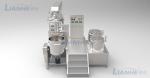300L Cosmetic Production Line Hydraulic Lifting Vacuum Emulsifying Mixer Cream