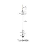 Cobra Hook Hanging Cable Kits For Supermarket Shelf 24*29.5mm YW86487