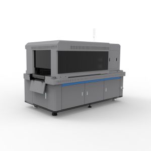 China Print Software and 5L Ink Capacity Per Color Single Pass UV Printer for Volume Production factory