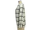 Checks Patterned Office Ladies Casual T Shirts Basic Womens Tees Custom Size