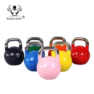 China Competition Fitness Equipment Kettlebell Color Weight Steel Kettlebell factory
