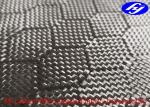 Honeycomb / Hexagon Pattern 3K Carbon Black Fiber Jacquard Fabric