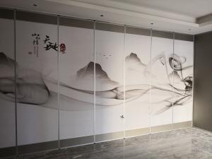China Banquet Hall Sliding Sound Proof Partitions Singapore / Mobile Acoustic Partition Walls factory