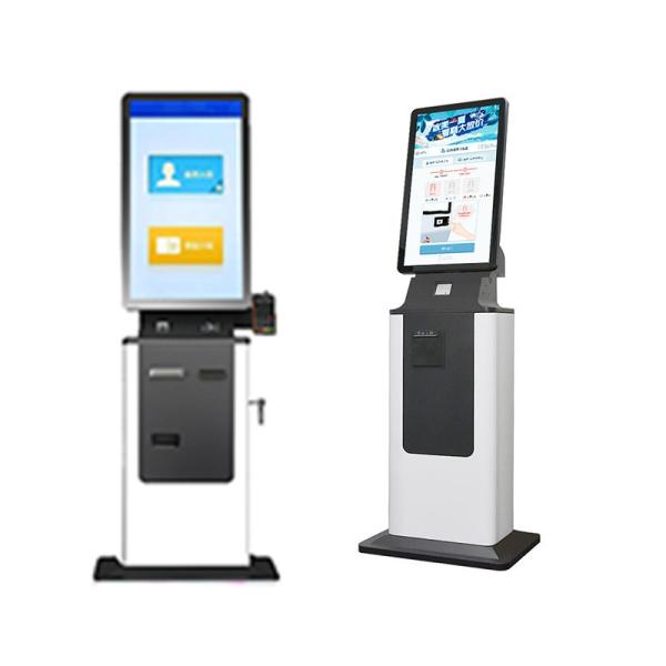 Hospital Hotel Self Service Kiosk with Touch Screen Printer Check in Cash