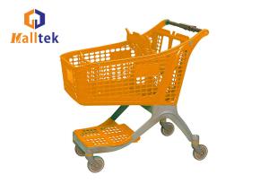 China 100L TPR Wheels Retail Shopping Trolleys With Seat factory