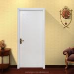 White Paint PVC Wooden Doors 90cm Width Waterproof 6 Layer Painting