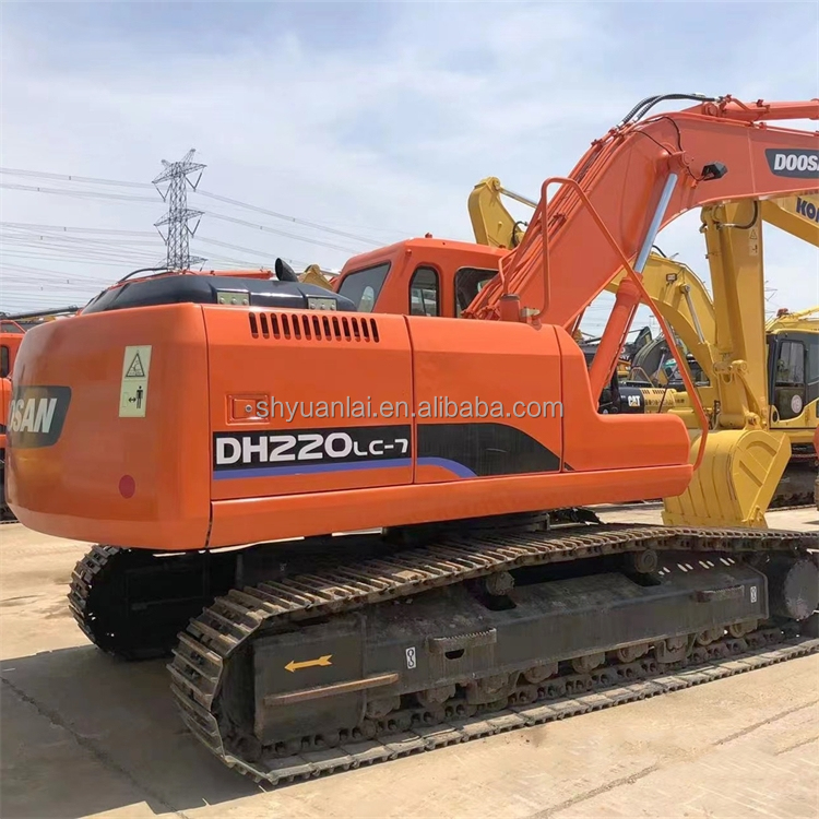 Affordable Second Hand DOOSAN DH220LC-7 Excavator for Crushing Used Hand Excavators