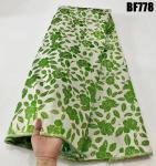 Supoo 2023 Accra Jacquard Fabric Sustainable Brocade Satin Fabric for Wedding