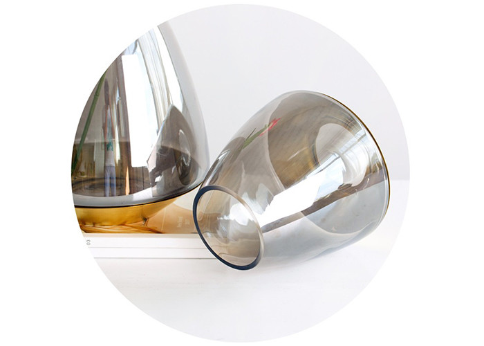 Modern Glass Vase Simple Style Creative Geometric Shape Mouth Blowing Craft