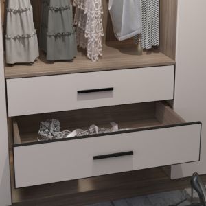 China MJMFD Customizable Drawer Front Panel CYDP-001 - ENF Grade Particle/MDF Board, Eco-Friendly PVC Leather, Modern Minimalist Design for Wardrobe &amp; factory