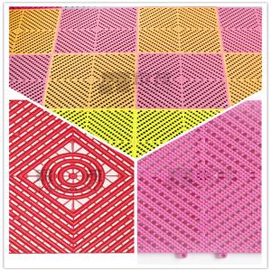 China 3W Toilet/Bathroom/Kitchen/Pool/4S Shop Plastic PP/PVC Interlocking Leak Grid flooring factory