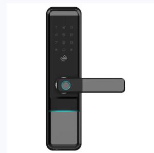 China Popular ELA E-596 Tuya Keyless Entry Biometric Fingerprint Password Home Digital Smart Door Lock factory
