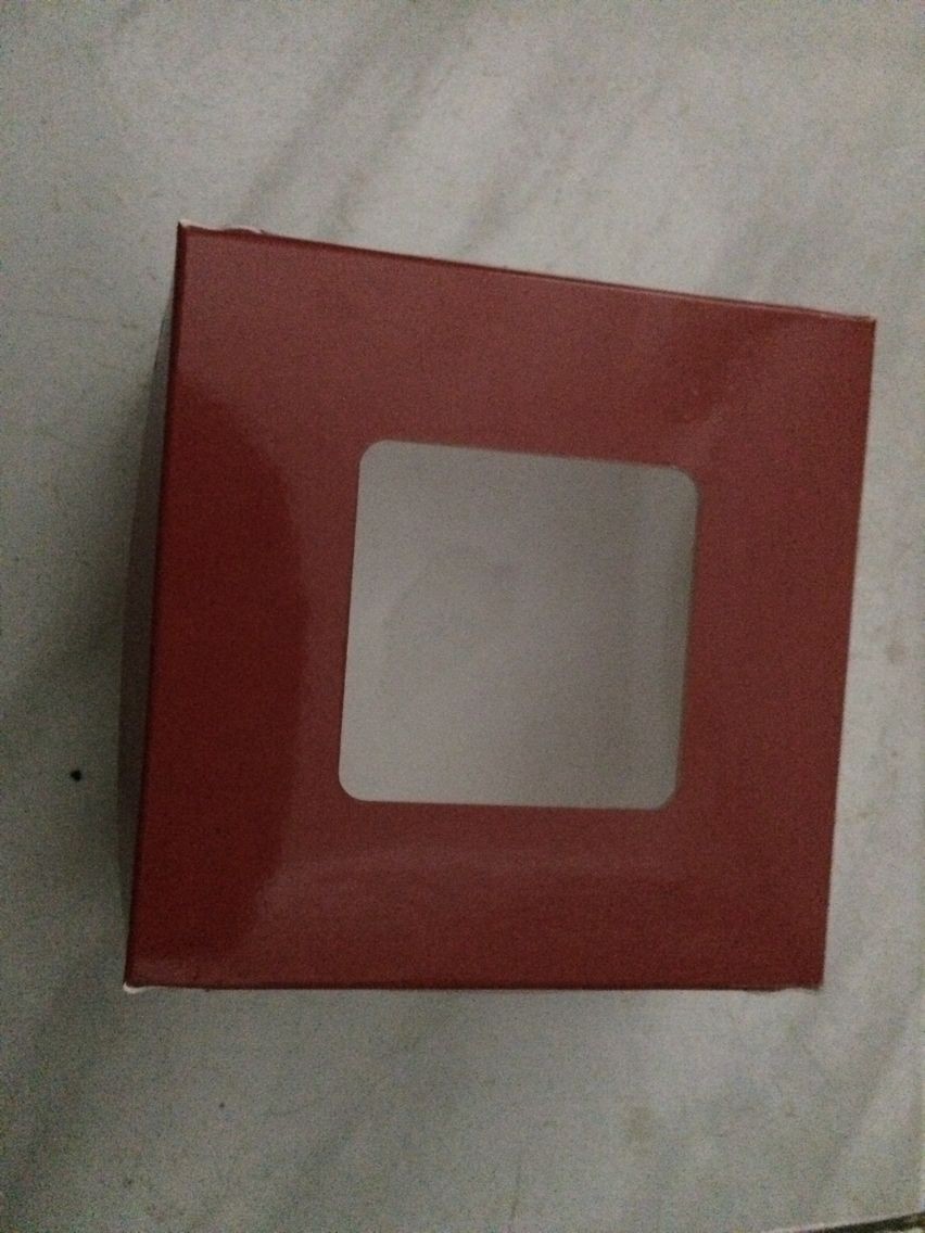 Hot Red Color cupcake box paper box with PET window wholesale in China