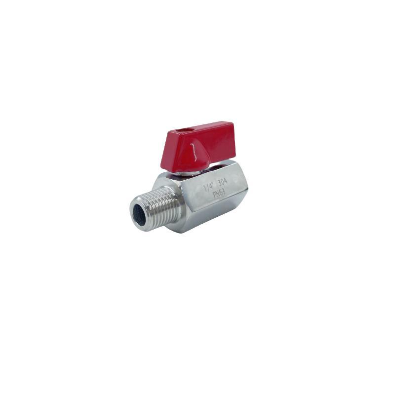 Stainless Steel Two-Way Mini Ball Valve, Mini SUS Ball Valve Mf Butterfly
