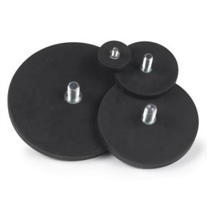 Neodymium Rubber Coated Mounting Magnets ODM For Industrial Use