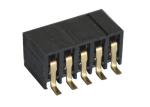Surface Mount Pin Header Black 2.0mm Pitch Single Row 5 Pin Female Header