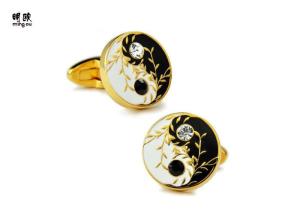 China Promotional Items Jewellery Custom Mens Cufflinks With Diamonds factory