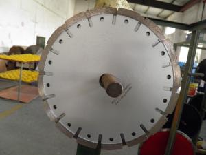 China U Slot 210mm Tuck Point Diamond Blades With Decoration Hole Silver color factory