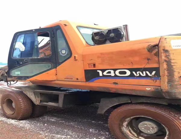Used doosan dx140w wheel excavator in korea condition/used south korea doosan