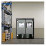 Kitchen Restaurant Swinging Traffic Doors Stainless Steel 20mm Double Leaf