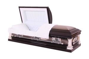 China 18 Gauge SS Funeral Coffins And Caskets , Wholesale Caskets Compact Design factory