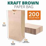 Kuaima 100% Compostable Kraft Paper Food Bags For Snack Food Packaging