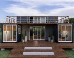 Fast Assemble 2 Bedrooms Camp Portable Sliding Camp Expandable Container House