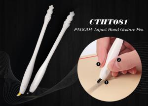 China White Disposable PAGODA Adjust Hand Gesture Manual Tattoo Pen 3D Embroidered #17 Curved factory