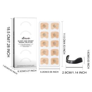 China 30 PCS OEM Performance Sweat Proof Magnetic Nasal Strips Magnet Custom Shape Size Material Hypoallergenic Magnetic Nose Strips factory