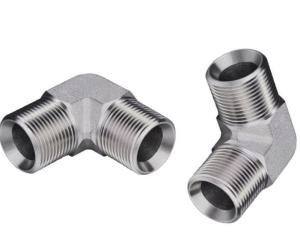 China SAE Male Threads Hydraulic Elbow Fittings 1b9 Carbon Steel for Durable Hydraulic System factory