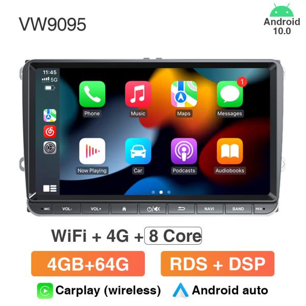 GRANDnavi 2din Android For Volkswagen VW Polo Jetta Skoda Octavia 2 Golf 5 7