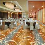 Flower Printed PVC Carpet Flooring 80% Wool 20% Nylon Jacquard Style