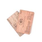 Programmable Bamboo Wood Business Cards NFC for RFID Hotel Key ISO14443A Smart
