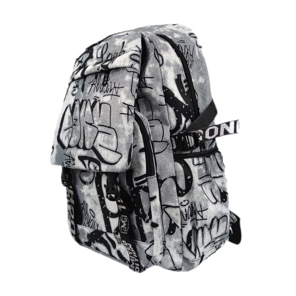 China Men Plaid Pattern School Bag Canvas Style Travel Backpack factory