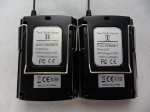 China 008C Digital Wireless Tour Guide System , Black Tour Guide Sound System factory