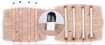Brown Gray Color Protection Lumbosacral Support Belt Breathable Powerful
