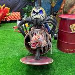Haunted House Animatronic Props Spider Oil Barrel for Amusement Park