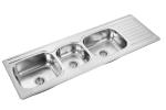 Welding Stainless Steel Sink With Double Drainboard 120x60cm