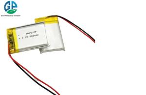 China IEC62133 Approved Lipo Battery 702535 600mah 3.7 lithium polymer battery factory